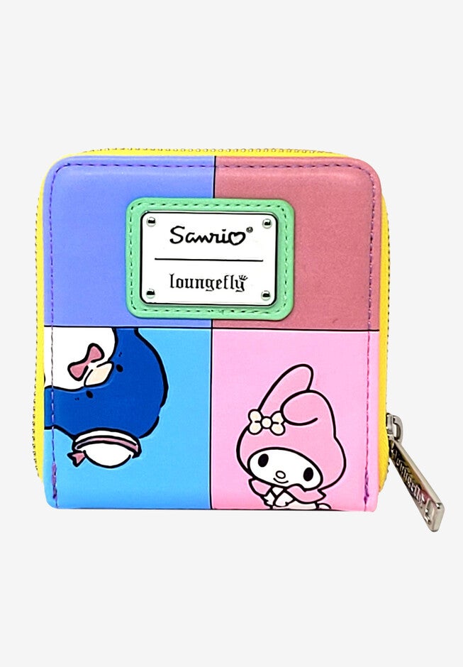 Loungefly X Sanrio Zip Around Wallet Hello Kitty Keropi Tuxedo Sam, , on-hover image number null