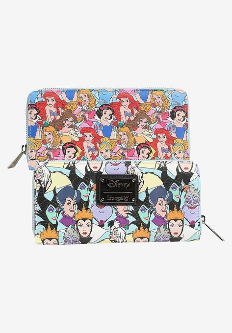 Loungefly x Disney Women's Zip Around Wallet Princess & Villains, , alternate image number null