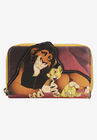 Loungefly X Disney Zip Around Wallet Lion King Scar Simba Zazu, BLACK, hi-res image number null