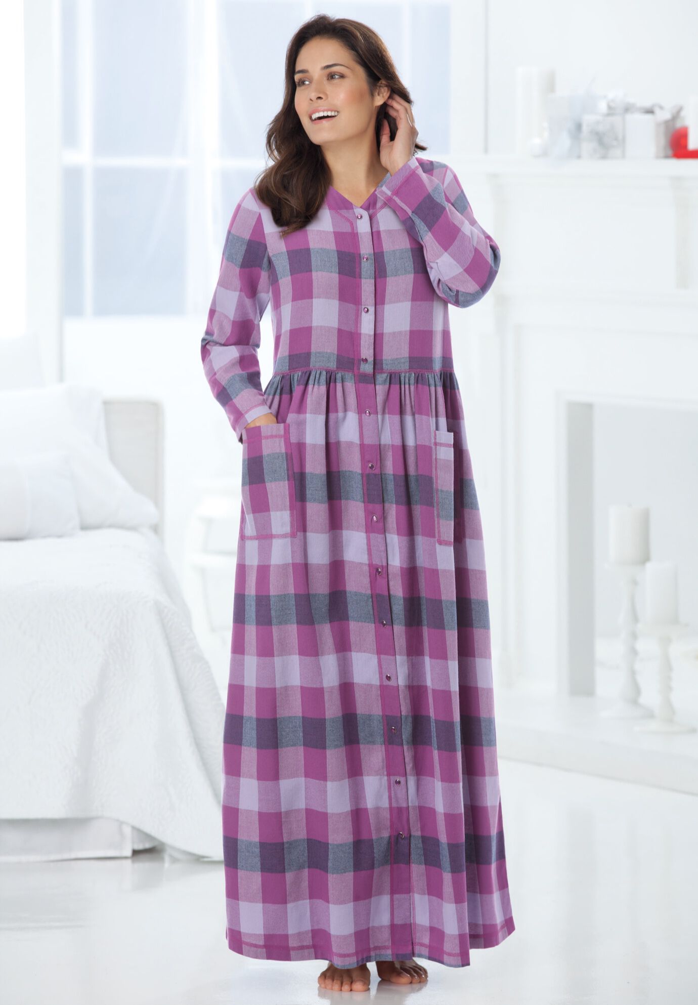 Flannel Plaid Lounger, , alternate image number 4