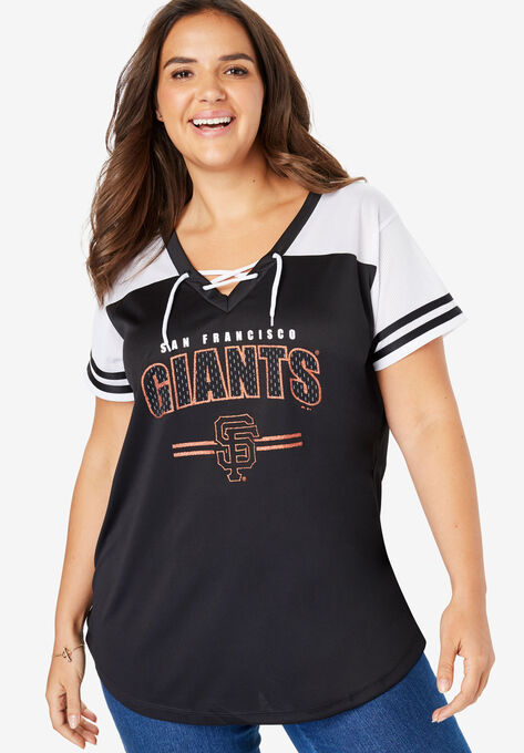 MLB Team Lace-Up Tee, GIANTS, hi-res image number null