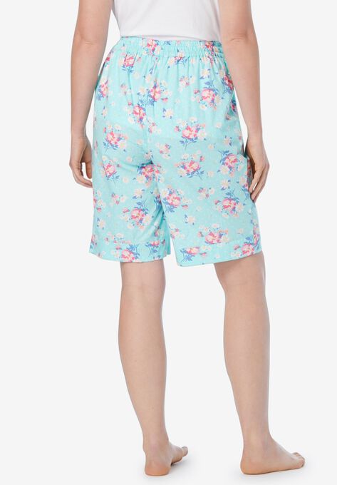 Cotton Poplin Pajama Shorts, , on-hover image number null
