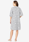 Short French Terry Zip-Front Robe, , on-hover image number null