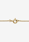 Gold over Sterling Silver Cubic Zirconia Solitaire Pendant, , on-hover image number null