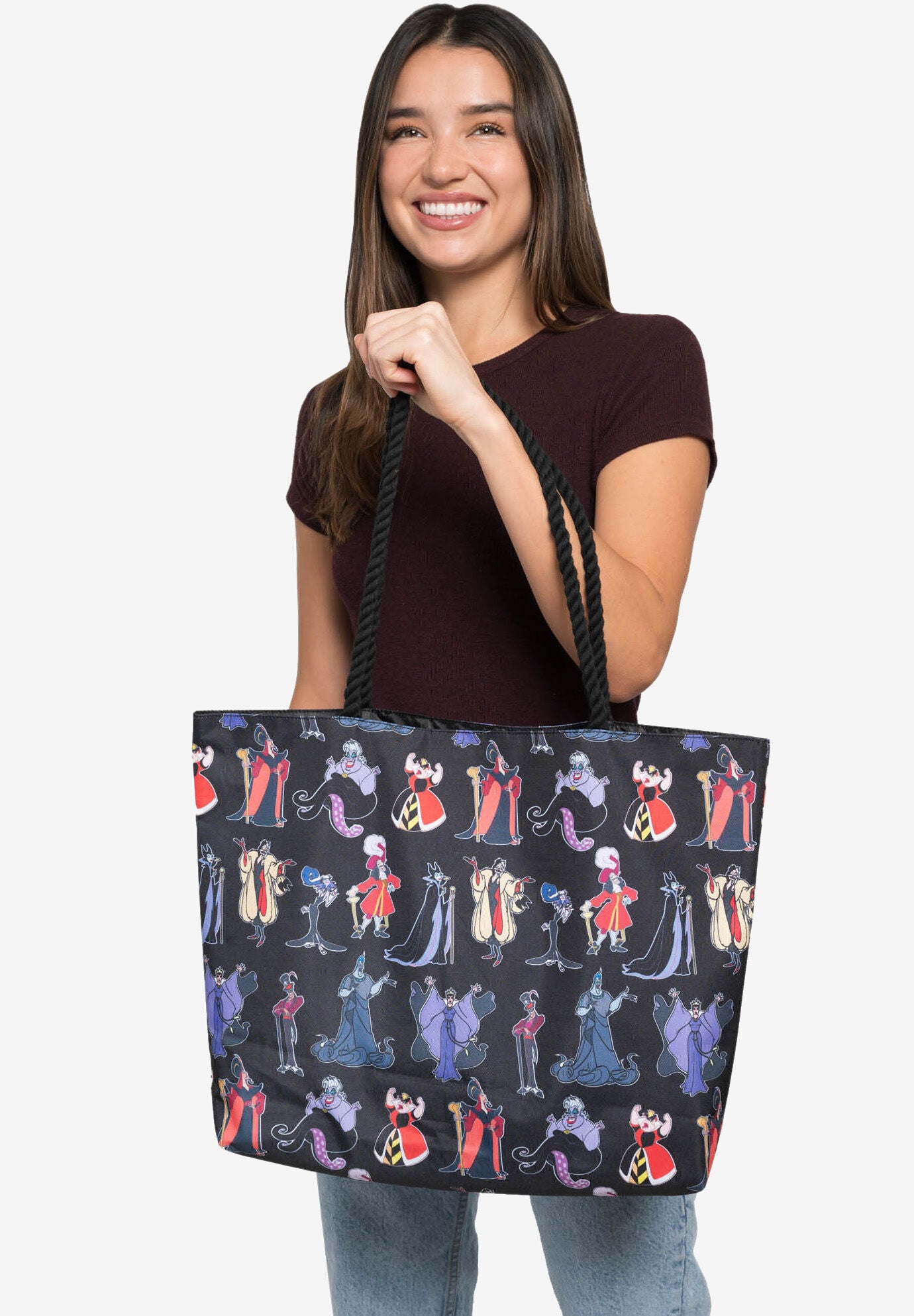 Disney Villains Travel Rope Tote Bag All-Over Print, , on-hover image number 1