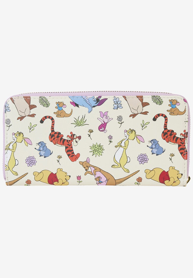 Loungefly X Disney Winnie The Pooh & Friends Zip Around Wallet, , on-hover image number 1