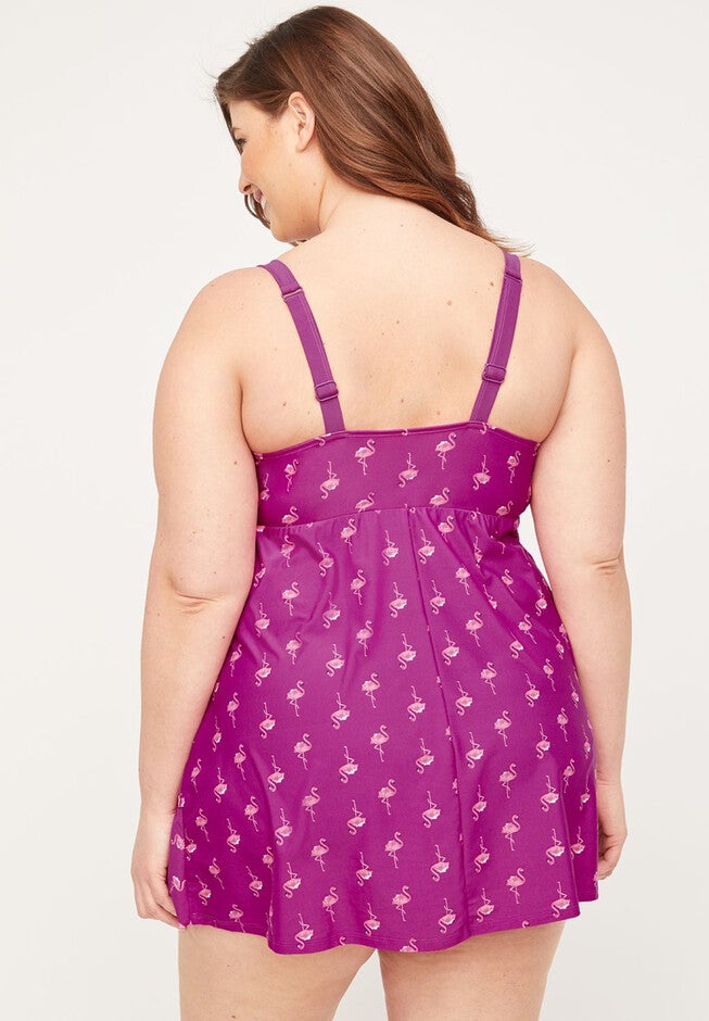 Flamingo Flair Swimdress, , on-hover image number null