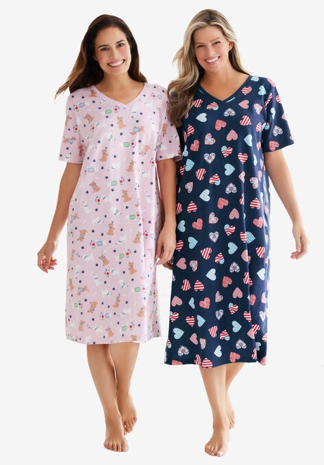 Long Print Sleepshirt, , alternate image number null