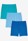 3-Pack Cotton Bloomers, VIBRANT BLUE PACK, hi-res image number null