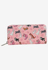 Loungefly x Disney Women's Zip Around Wallet Cats Cheshire Duchess, , on-hover image number null