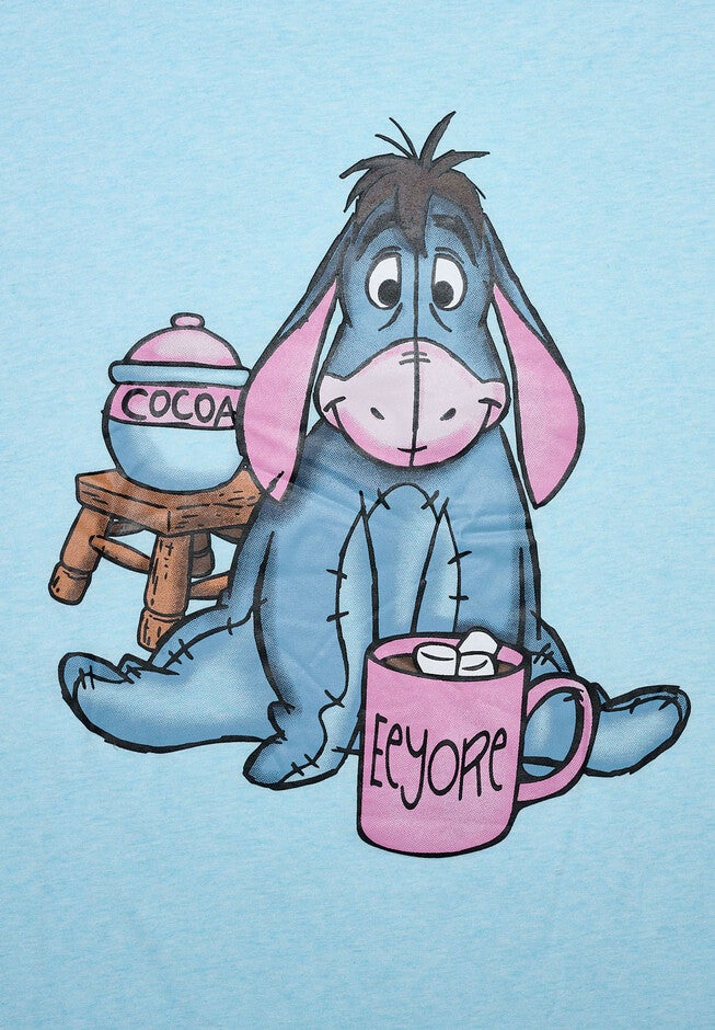 Disney Eeyore Sleep Night Pajamas T-Shirt, , alternate image number null