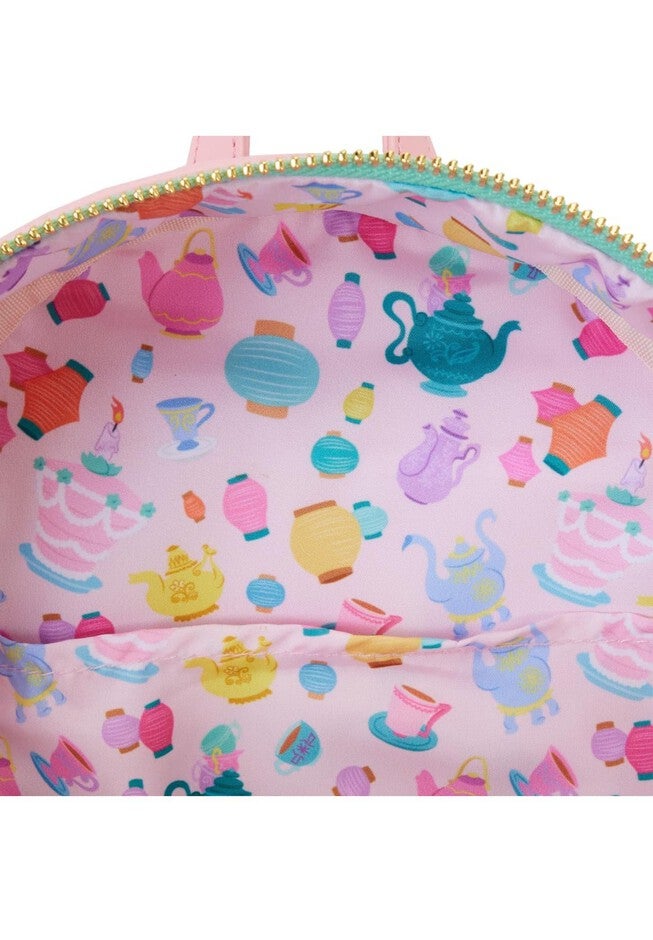 Loungefly x Disney Alice in Wonderland Mini Backpack Handbag Purse, PINK, alternate image number 4