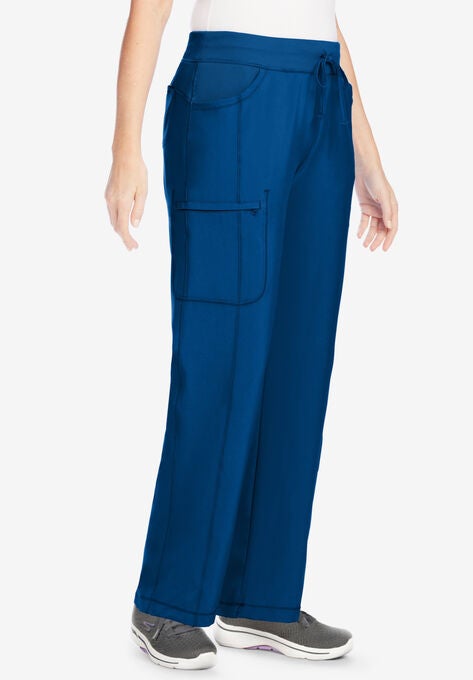 Straight-Leg Drawstring Cargo Scrub Pant, ROYAL, hi-res image number null