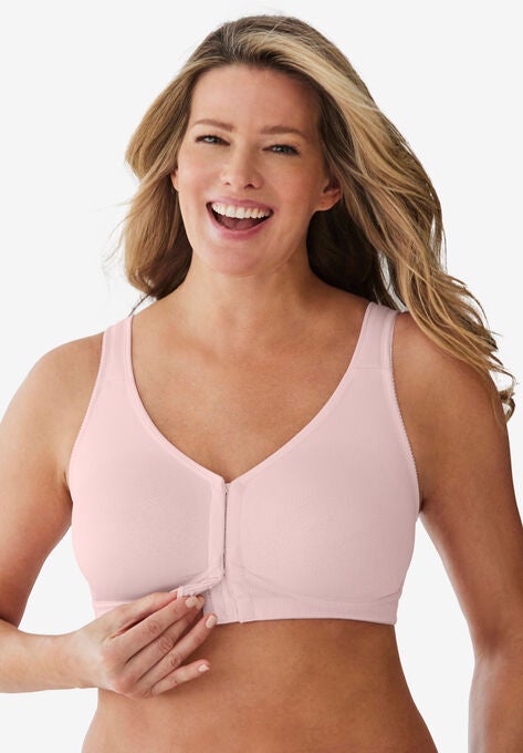 Front-Hook Breathe Bra, SHELL PINK, hi-res image number null