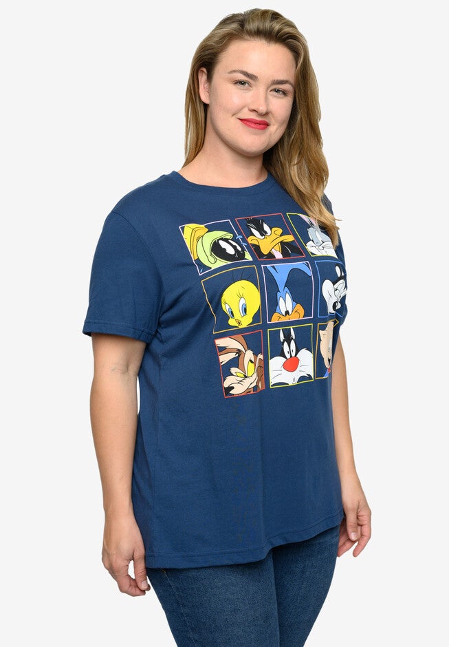 Women'S Looney Tunes Classic Characters T-Shirt Blue T-Shirt, , alternate image number 3