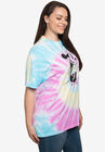 Disney Womens Plus Size Minnie Mouse Short Sleeve Tie-Dye T-Shirt Retro, , alternate image number null