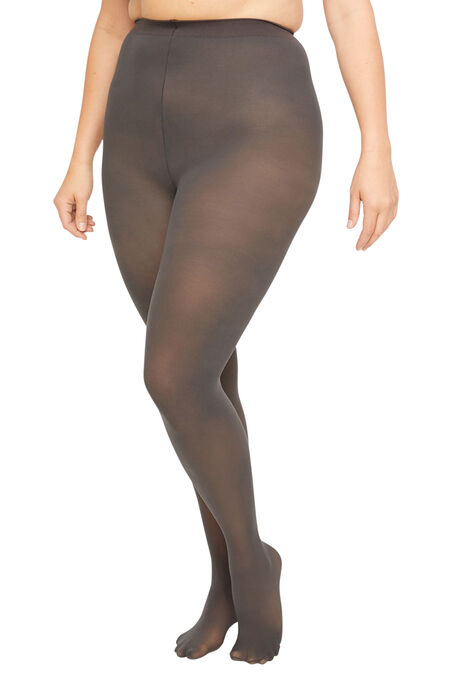 Opaque Non-Control Top Tights, CHARCOAL, hi-res image number null