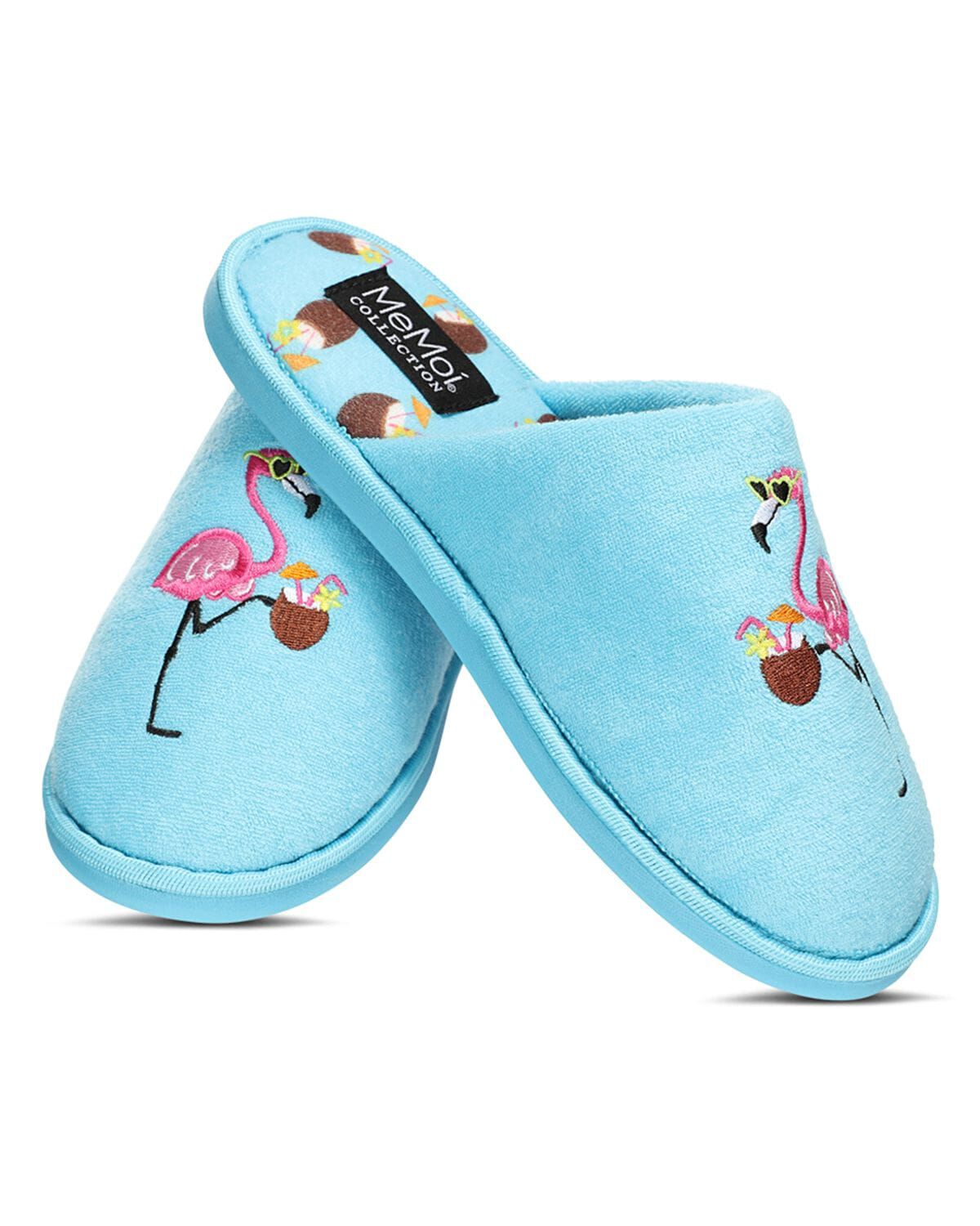 Women's Feeling Flamazing Terry Slide Slippers, SEA BLUE, hi-res image number 0