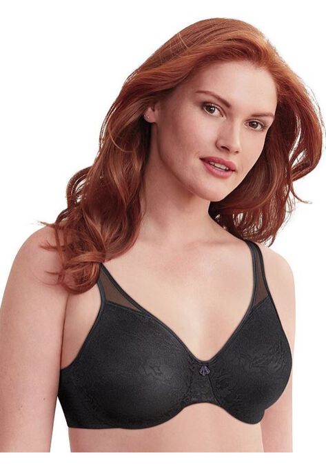 Passion For Comfort® Minimizer Underwire Bra DF3385, BLACK LACE, hi-res image number null