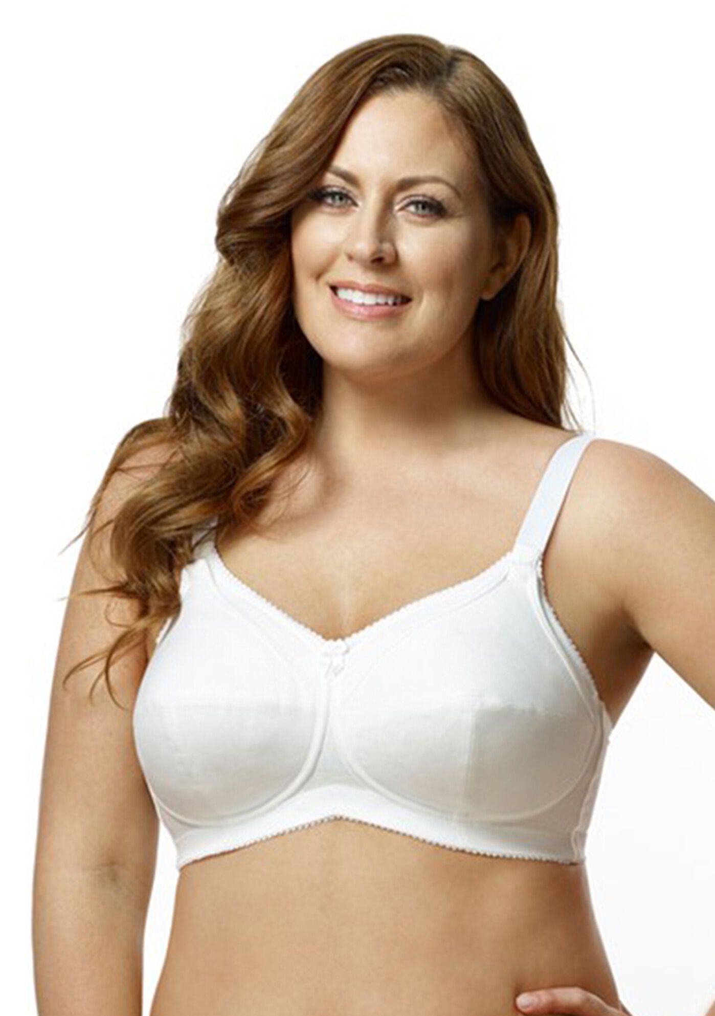Simple Curves Cotton Nursing Softcup 1613, WHITE, hi-res image number 0
