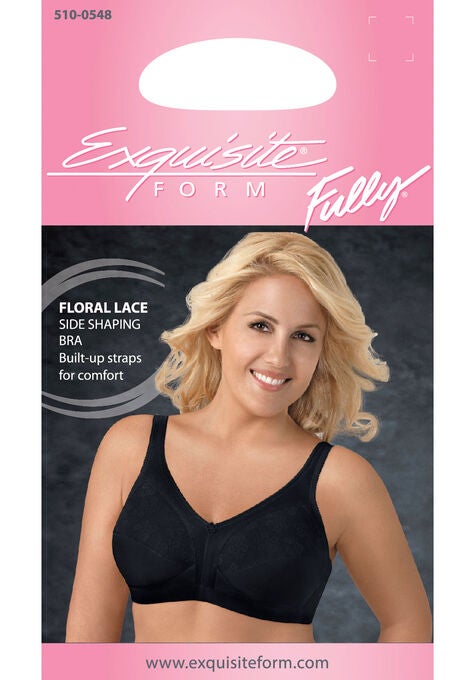 Fully® Side Shaping Lace Bra, , alternate image number null