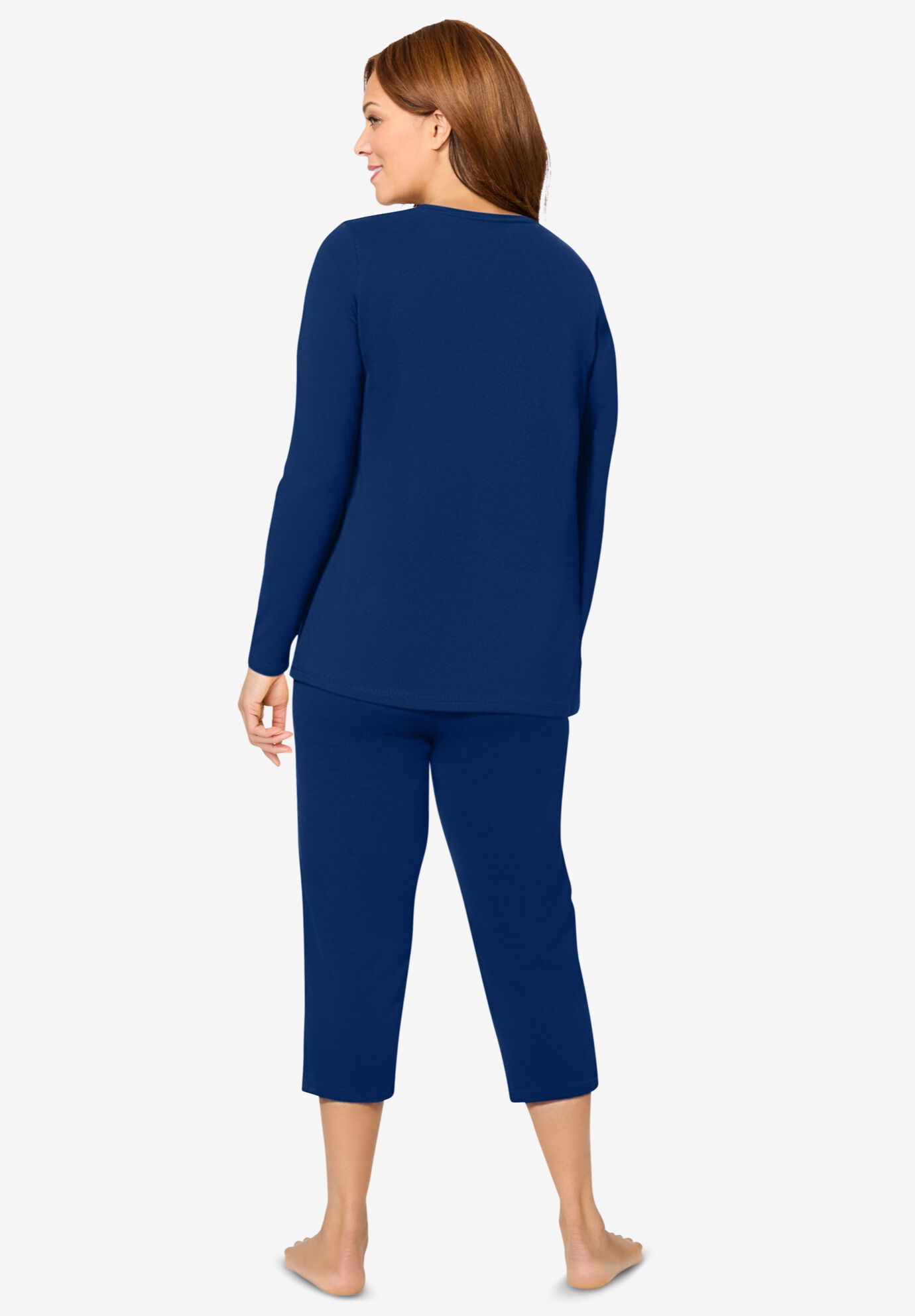 Avenue Body 2-Piece Set Sweatshirt Capri, EVENING BLUE, on-hover image number 1