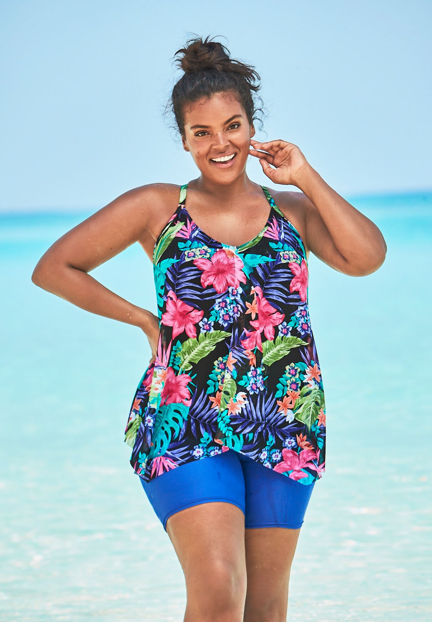 Long tankini swimsuit clearance