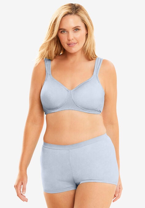 Microfiber Wireless T-Shirt Bra , PEARL GREY, hi-res image number null