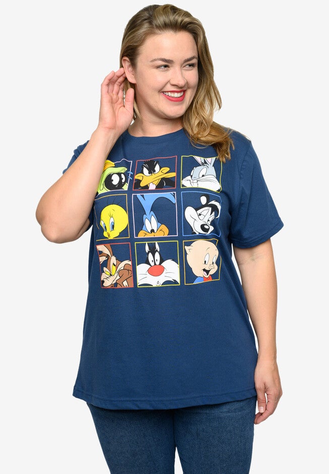 Women'S Looney Tunes Classic Characters T-Shirt Blue T-Shirt, , alternate image number 4
