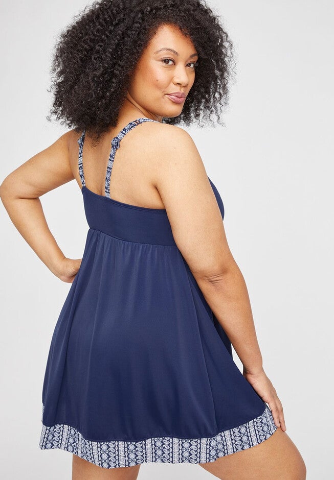 Bandana Border Swimdress, , on-hover image number null