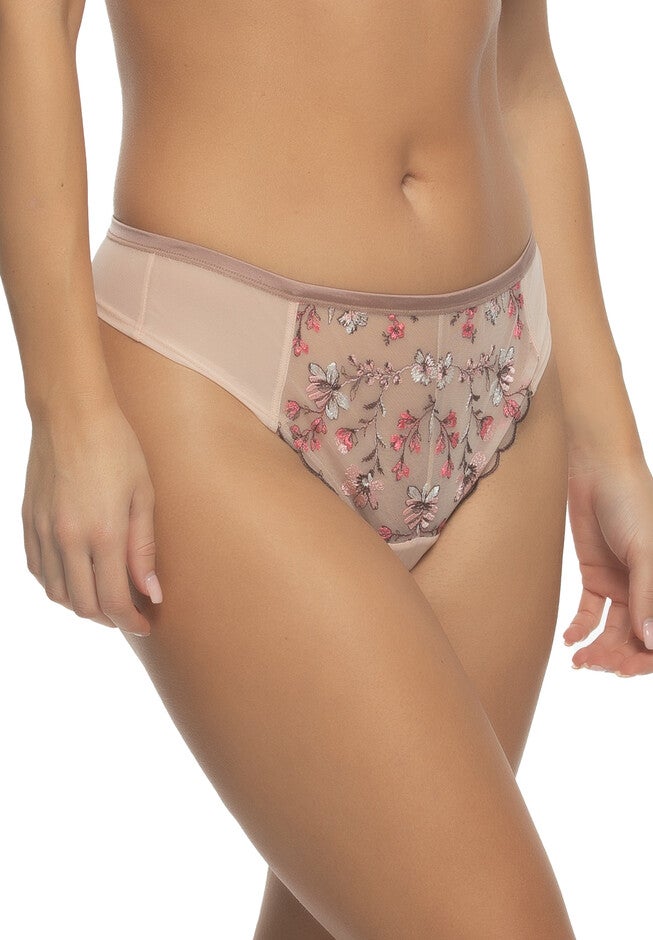 Allure Embroidered Thong, ROSE GLASS RSG, alternate image number 2