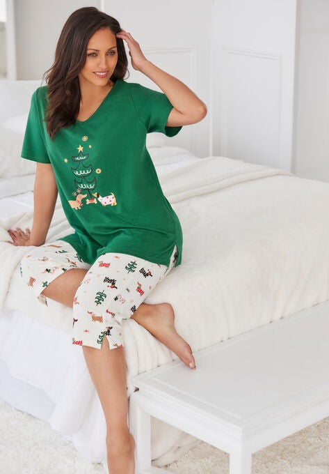 2-Piece Capri PJ Set, , alternate image number null