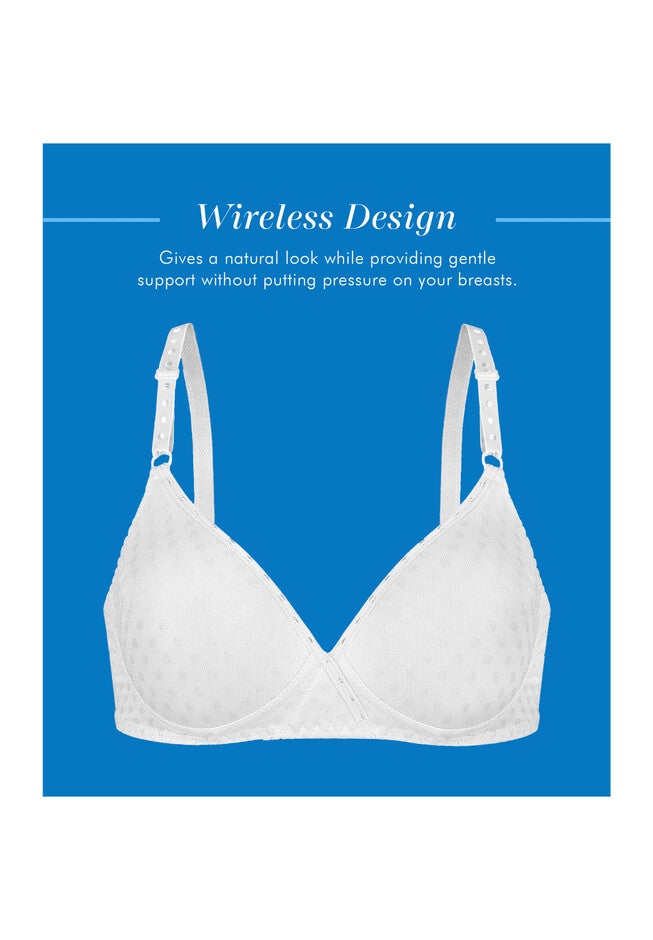 Bestform 5006238 Patterned Wireless Cotton Bra With Light Padding, , alternate image number null