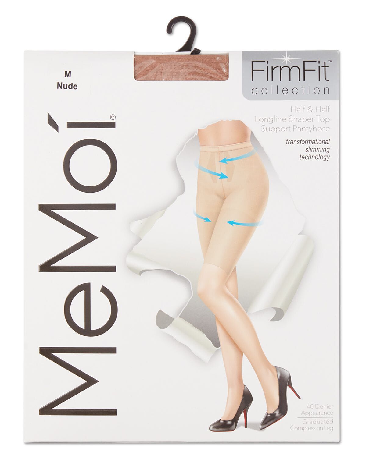 Half & Half Support Leg Tights, NUDE, alternate image number 4
