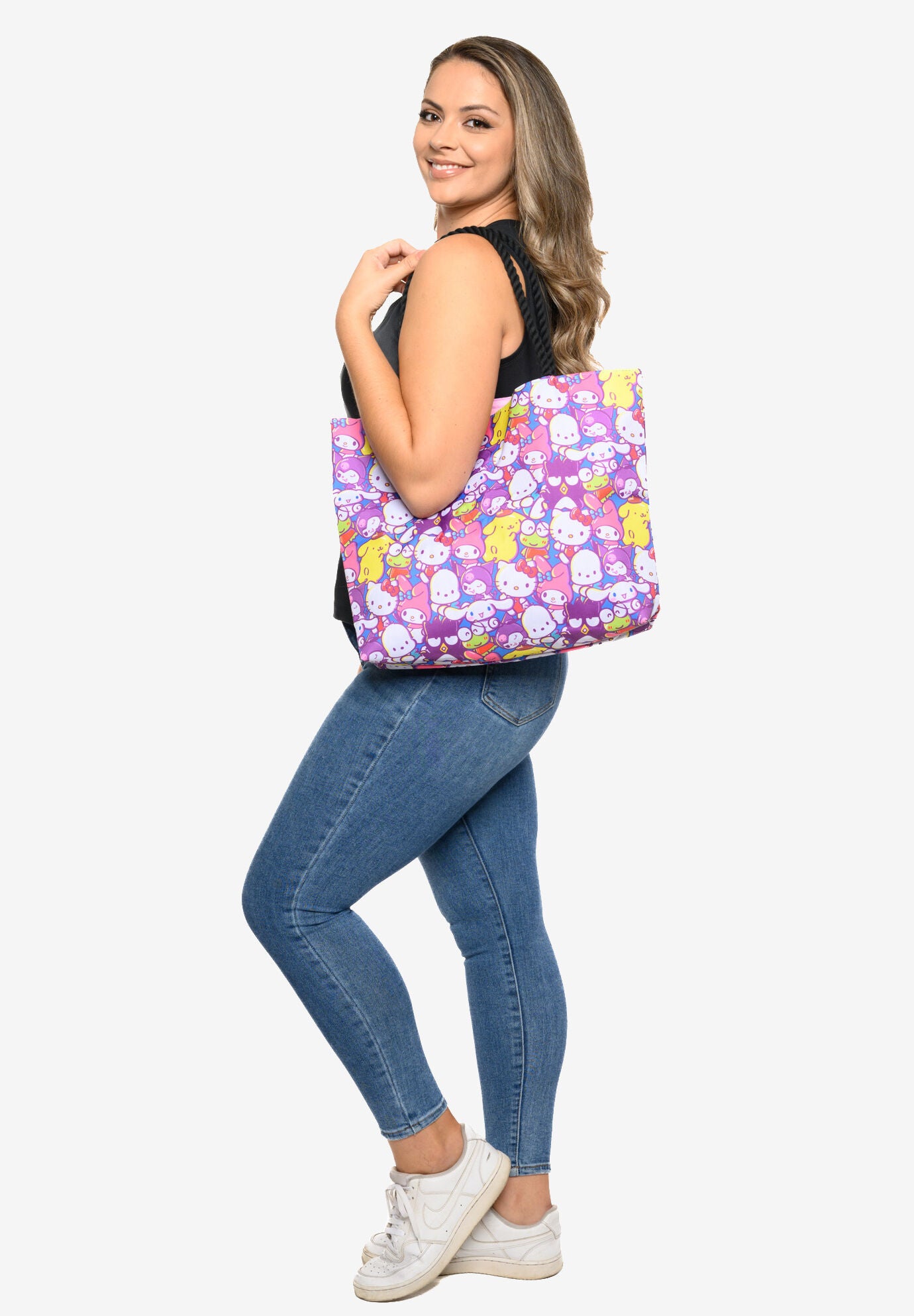 Rope Tote Bag Beach Carry-On, GREEN, hi-res image number 0