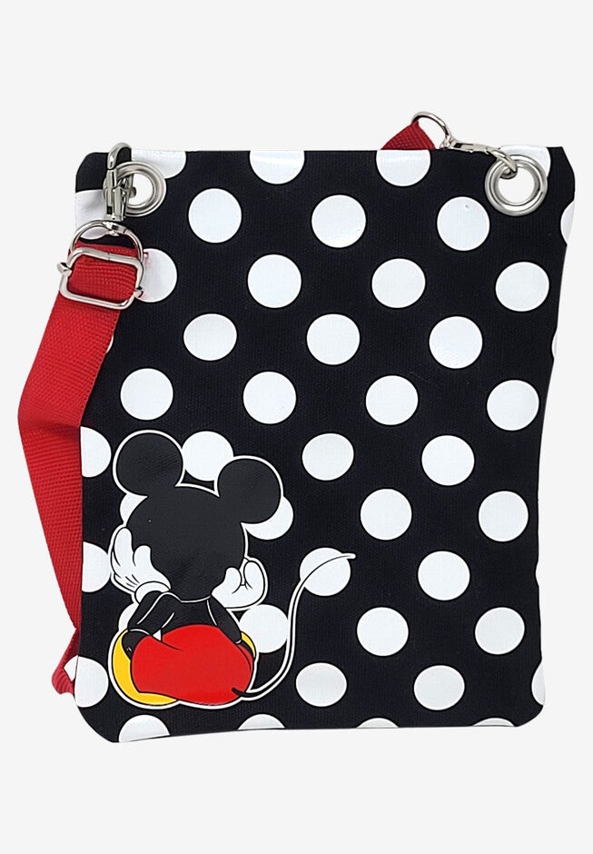 Disney Mickey & Minnie Mouse Passport Bag All-Over Print Travel Crossbody Purse Passport Bag, , on-hover image number null