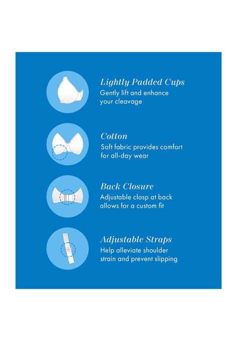 Bestform 5006238 Patterned Wireless Cotton Bra With Light Padding, , alternate image number null