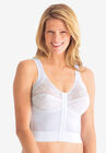 Front-Close Longline Wireless Posture Bra , WHITE, hi-res image number null