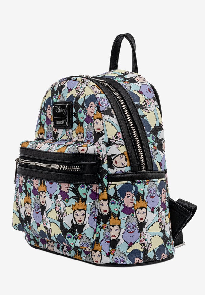 Loungefly x Disney Villains Mini Backpack Handbag All-Over Print Cruella De Vil, , alternate image number 2