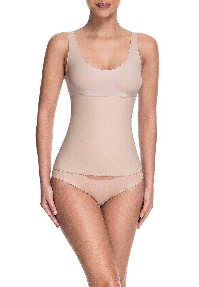 Celebrity Style Tank Top, BEIGE, hi-res image number 0