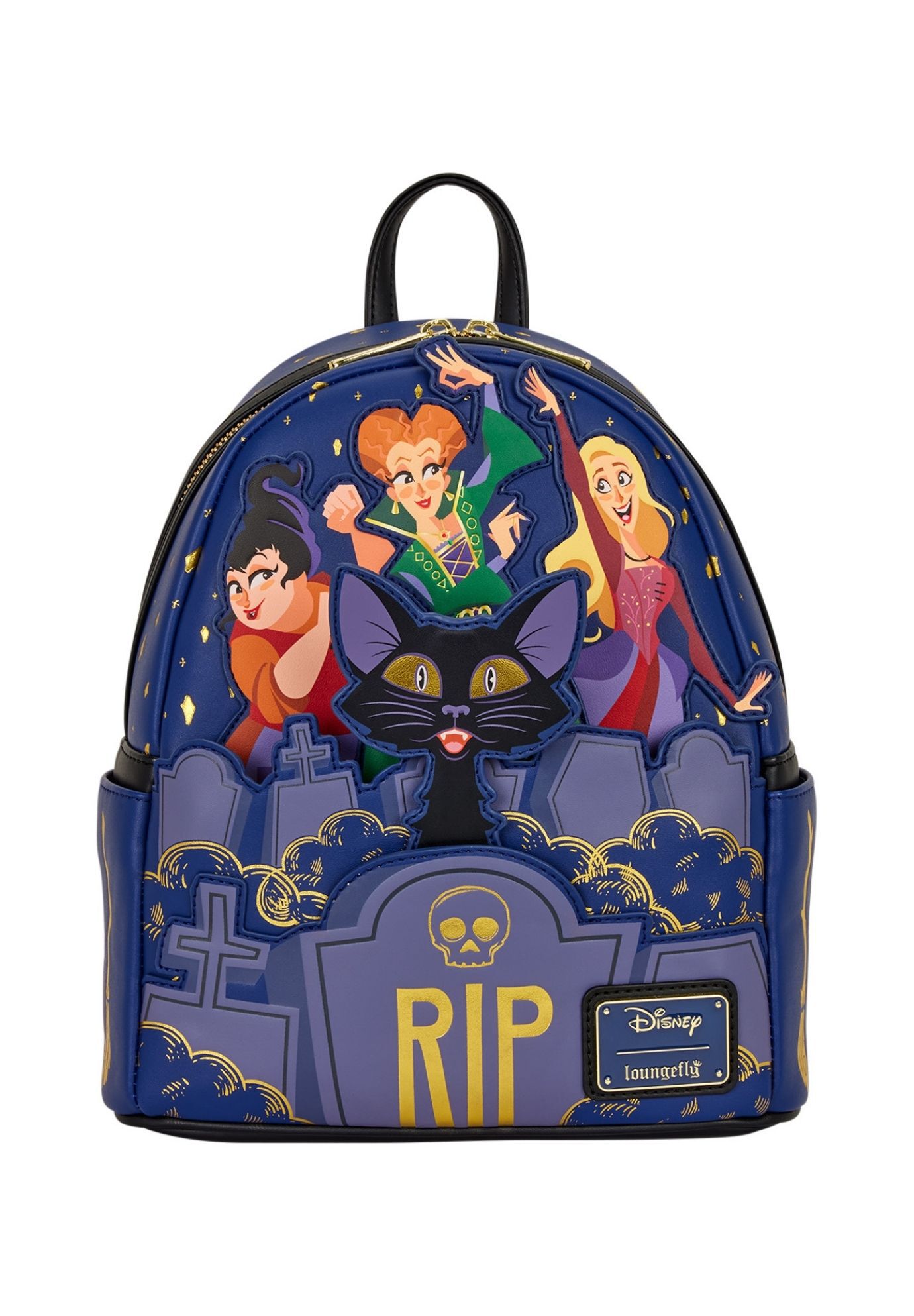 Loungefly x Disney Hocus Pocus Sanderson Sisters Graveyard Mini Backpack, BLUE, hi-res image number 0