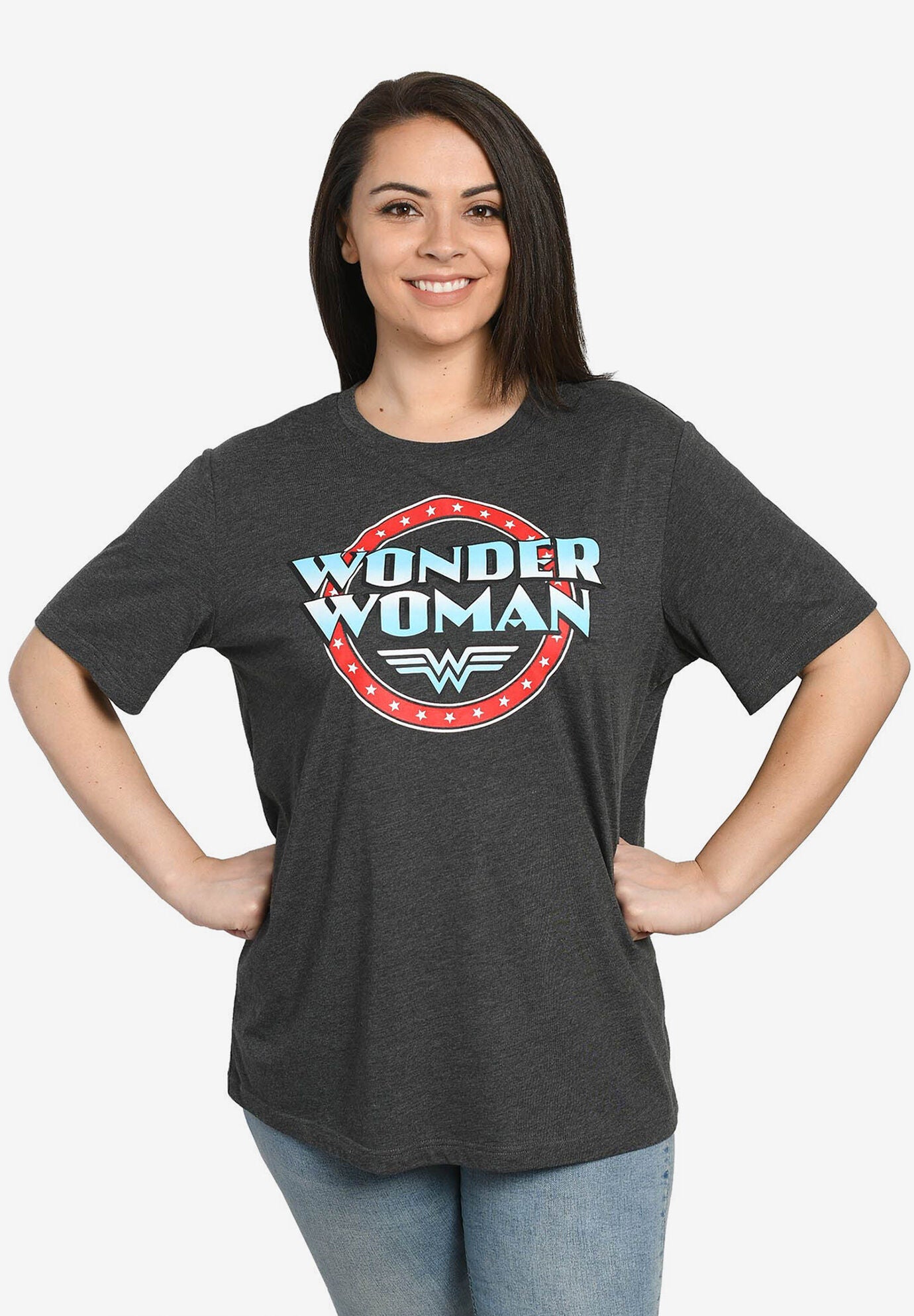 DC Comics Wonder Woman T-Shirt, GRAY, hi-res image number 0