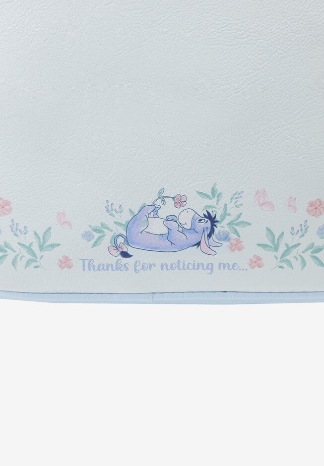 Loungefly X Disney Eeyore Mini Backpack Handbag Floral Light Blue, , alternate image number null