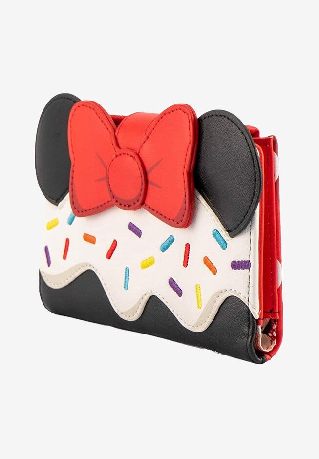 Loungefly X Disney Minnie Mouse Sweet Sprinkles Flap Wallet, , on-hover image number null