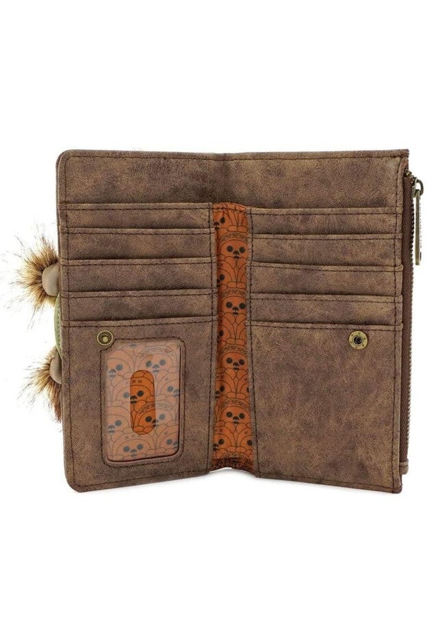 Loungefly x Star Wars Ewok Trio Classic Snap Wallet, BROWN, alternate image number null