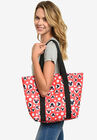 Disney Mickey & Minnie Mouse Women's Zip Tote Bag, RED, hi-res image number null