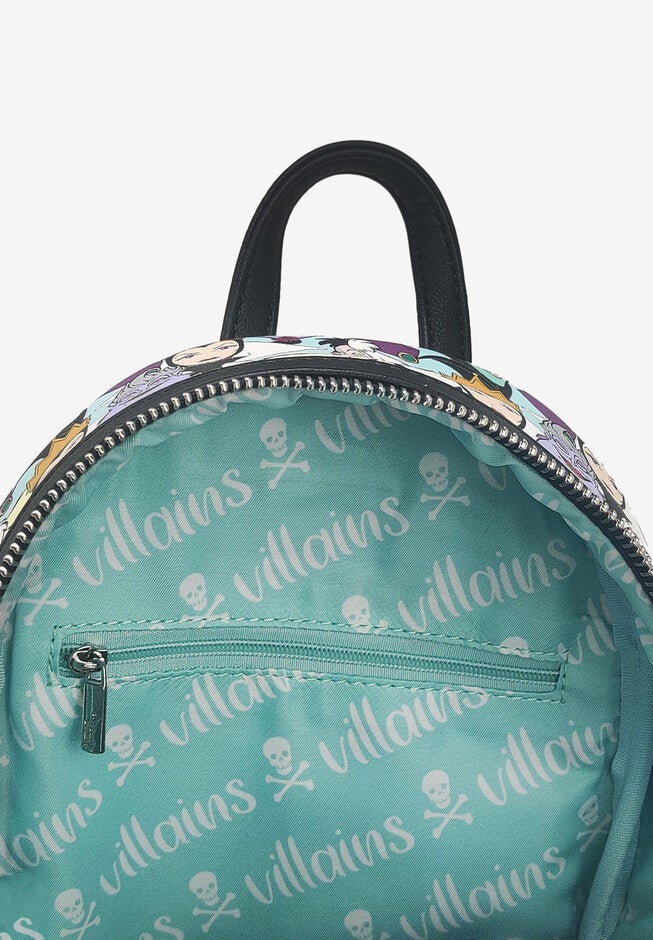 Loungefly x Disney Villains Mini Backpack Handbag All-Over Print Cruella De Vil, , alternate image number 3