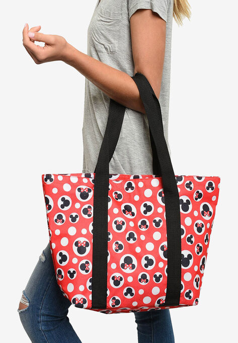 Disney Mickey & Minnie Mouse Women's Zip Tote Bag, , on-hover image number null