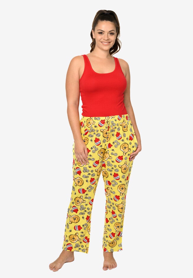 Disney Winnie The Pooh Pajama Lounge Pants All-Over Print Yellow, , alternate image number 2