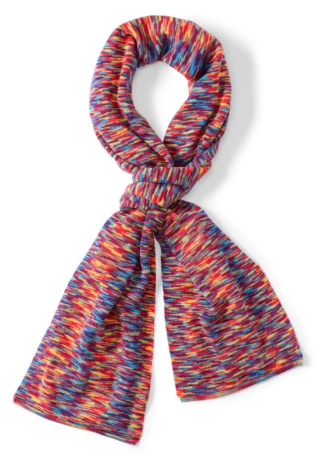 Long Space-Dyed Scarf, MULTI SPACE DYE, on-hover image number 1